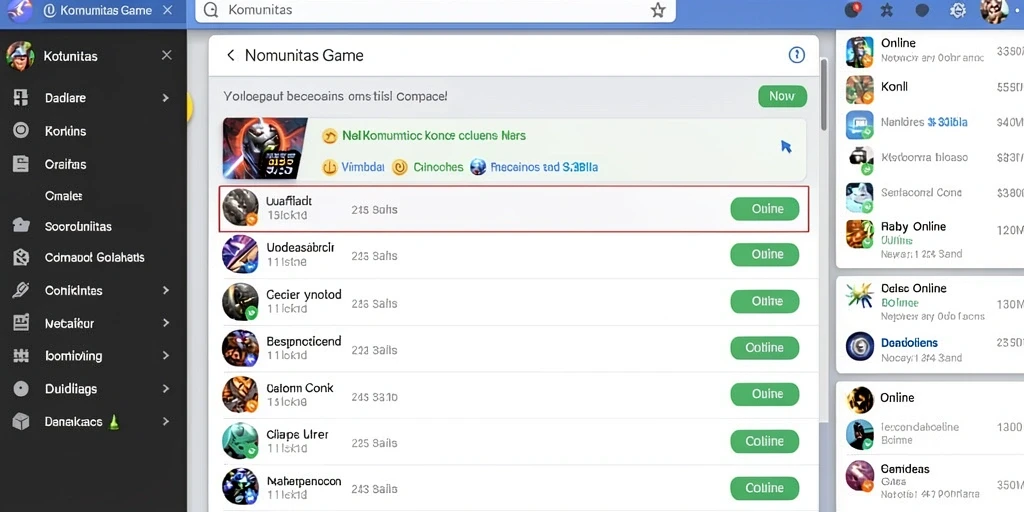 olx128 - Fitur sosial untuk berinteraksi dengan teman.